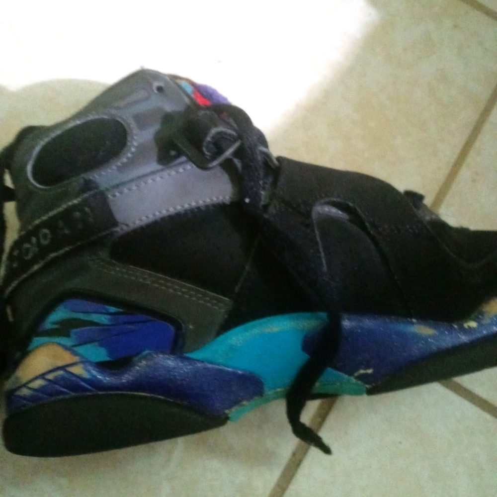 Jordan 8 aqua kids 4y